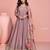 Brown shimmer anarkali Suit