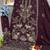 Dark purple embroidered faux georgette suit 