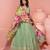 Green shimmer anarkali Suit
