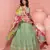 Green shimmer anarkali Suit