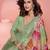 Green shimmer anarkali Suit