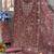 Brown embroidered faux georgette suit 