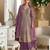 Lavender heavy georgette Suit