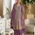 Lavender heavy georgette Suit