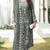Grey embroidered faux georgette suit 