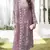 Pink embroidered faux georgette suit 