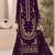 Purple velvet embroidered suit