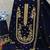 Blue velvet embroidered suit
