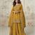 Mustard simar with embroidery multi & zarkhan work readymade plazzo suit