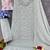 Sky blue embroidered faux georgette suit 