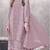 Pink embroidered faux georgette suit 