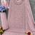 Pink embroidered faux georgette suit 