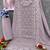 Purple embroidered faux georgette suit 