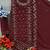 Maroon embroidered faux georgette suit 
