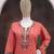 Peach simar with embroidery multi & zarkhan work Palazzo suit