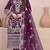 Purple embroidered faux georgette suit 