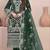 Green embroidered faux georgette suit 