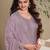 Purple heavy natural crepe Suit
