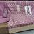Purple viscose muslin semi stitched suit with sequence & zari work