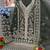 Green heavy organza semi stitched suit with embroidery work