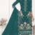 Blue heavy organza suit 