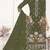 Mehendi heavy organza suit 