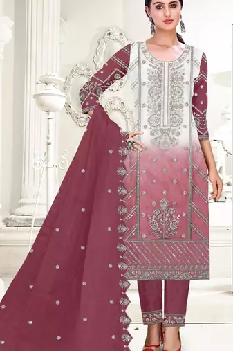 Rani heavy organza suit 