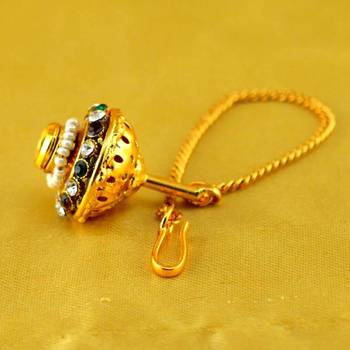 Micro Gold Platted Meenakari Borla 2