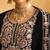 Black embroderied with beads velvet palazzo suit