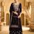 Dark wine embroderied with beads velvet palazzo suit