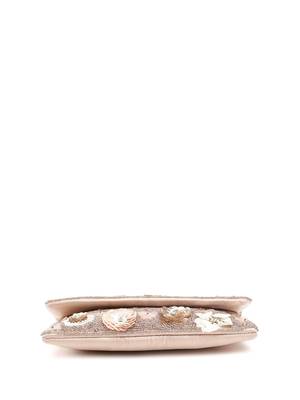 Petal Posh Pink, Champagne & Ivory Floral Embellished Satin Sling Bag 8
