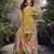 Mustard embroderied shimmer stitched plazo suit (free size)