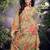 Chiku embroderied silk stitched palazzo suit(free size)
