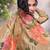 Chiku embroderied silk stitched palazzo suit(free size)