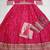 Pink embroderied silk anarkali suit - Full stitched free size