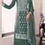Green embroderied work silk sharara suit