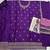 Purple heavy chinon suit