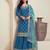 Blue heavy chinon suit