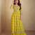 Yellow real chinon Full stitched free size