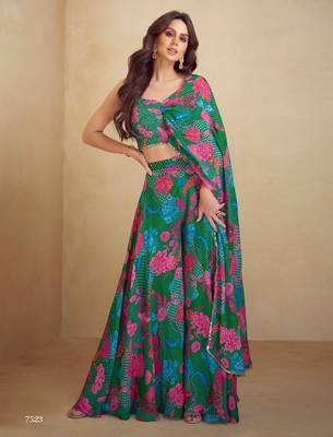 Dark green real chinon Full stitched free size 1