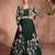 green zari embroidery, beads & sequins chinnon silk lehenga with shrug, free size up to 42