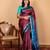 Beetroot purple silk saree with silk mark certified