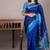 Blue kanchipuram saree
