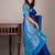Blue kanchipuram saree