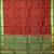 Green and maroon silk saree