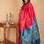French rose kanjivaram silk saree with silk mark certified