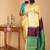 Off white traditional kanchipuram silk saree with silk mark certified