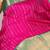 Pink and green korvai weave silk saree with silk mark certified