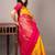 Yellow and pink kanchivaram saree with silk mark certified