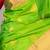 Green and pink combination saree with silk mark certified